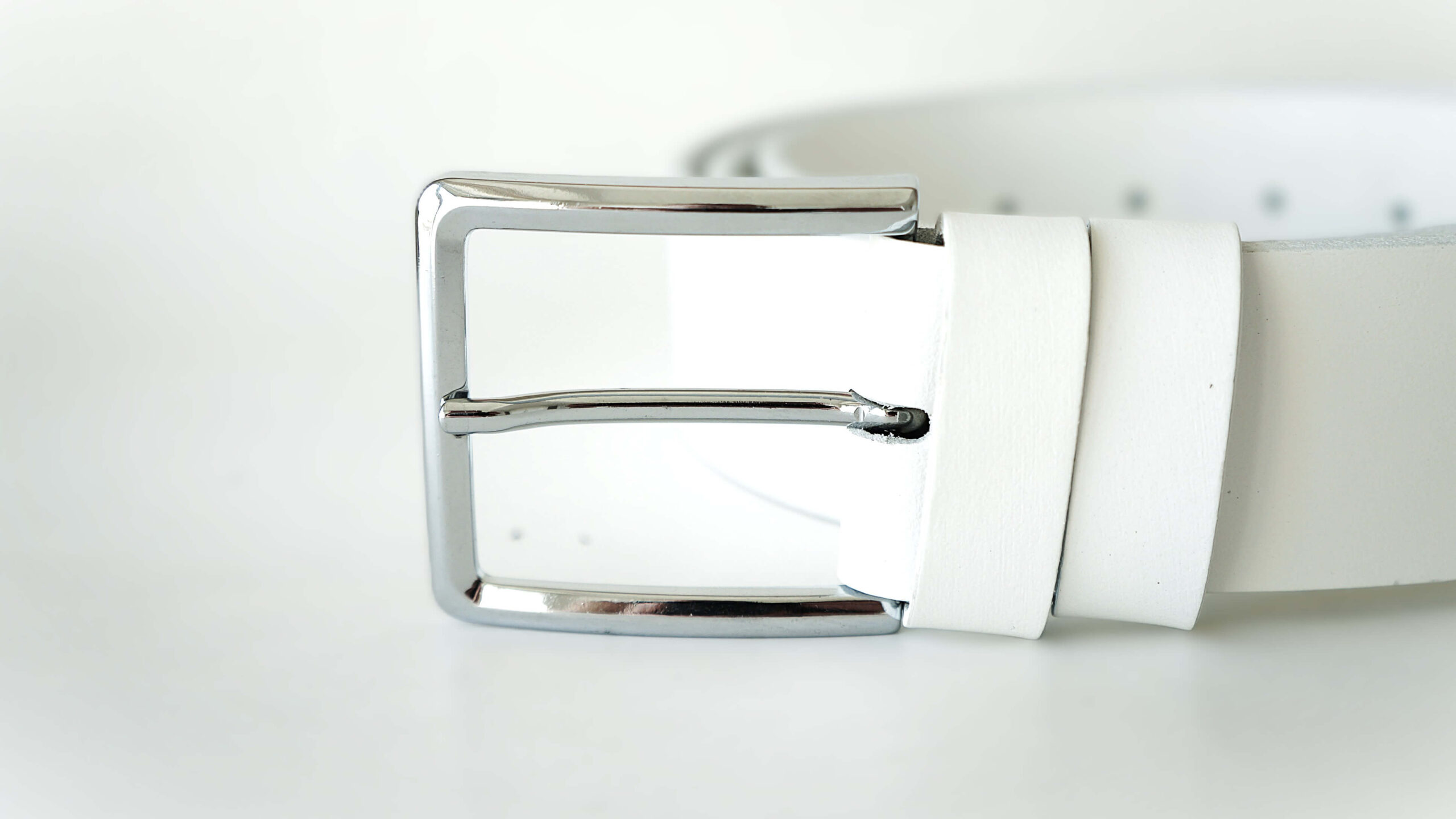 Balto vyriško diržo sagtis