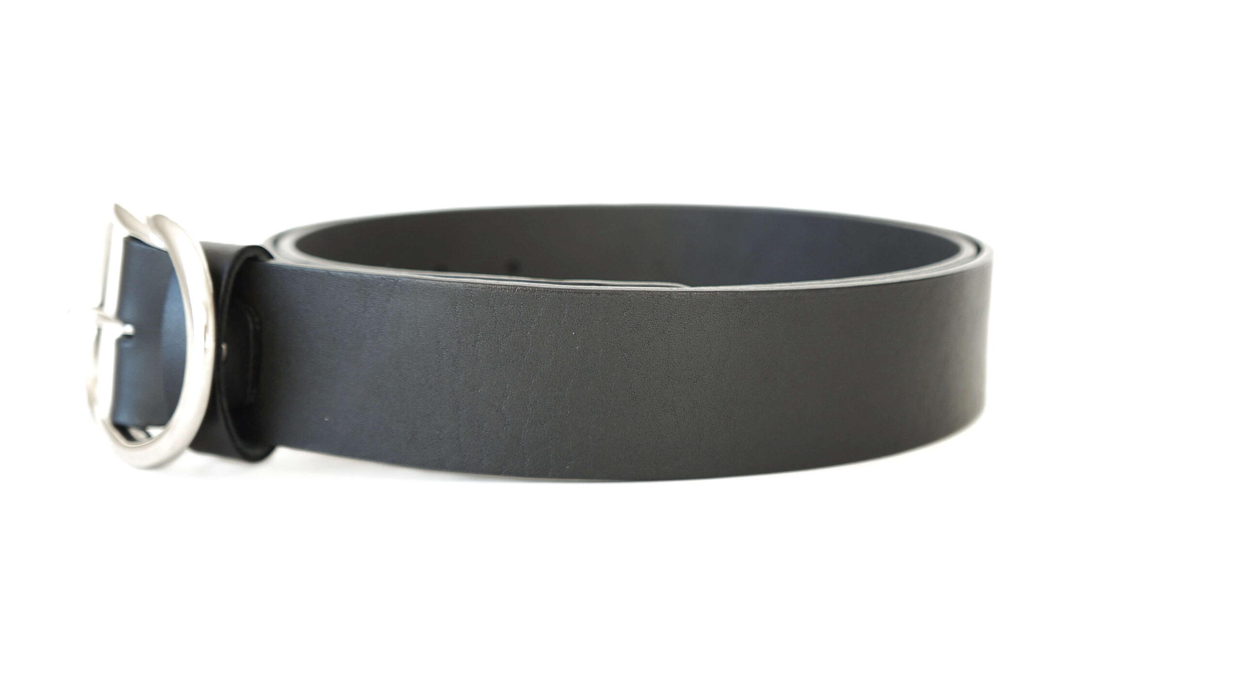Platus juodas odinis moteriškas diržas 4cm Vilnius Fashion Belts