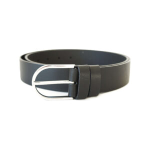 Juodas moteriškas odinis diržas 3,5 cm Vilnius Fashion Belts