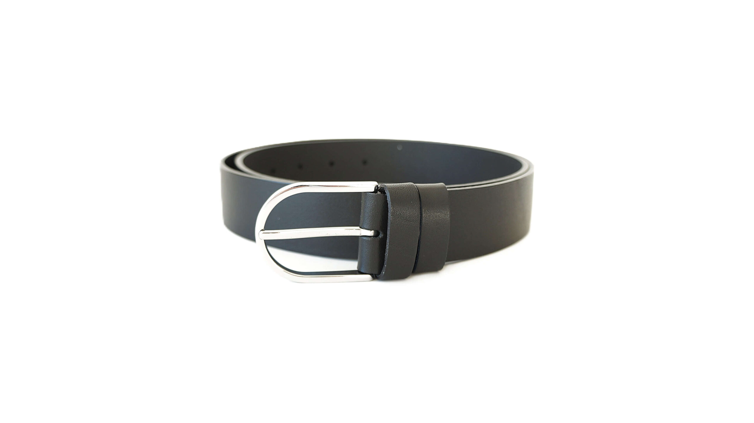 Juodas moteriškas odinis diržas 3,5 cm Vilnius Fashion Belts