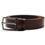 Rudas odinis diržas moterims 3 cm Vilnius Fashion Belts