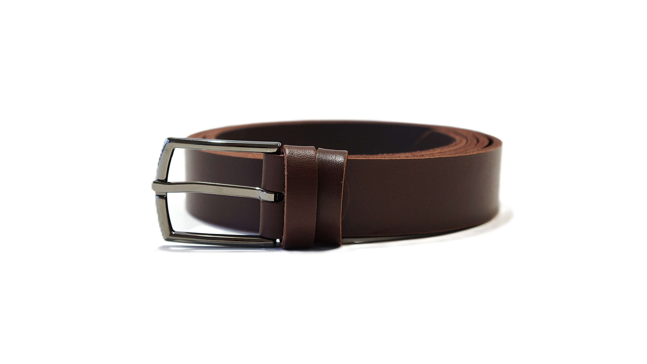Rudas odinis diržas moterims 3 cm Vilnius Fashion Belts