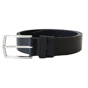 Minkštos odos juodas vyriškas odinis diržas 3,5 cm