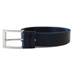 Tamsiai mėlynas odinis diržas 3,5 cm Vilnius Fashion Belts