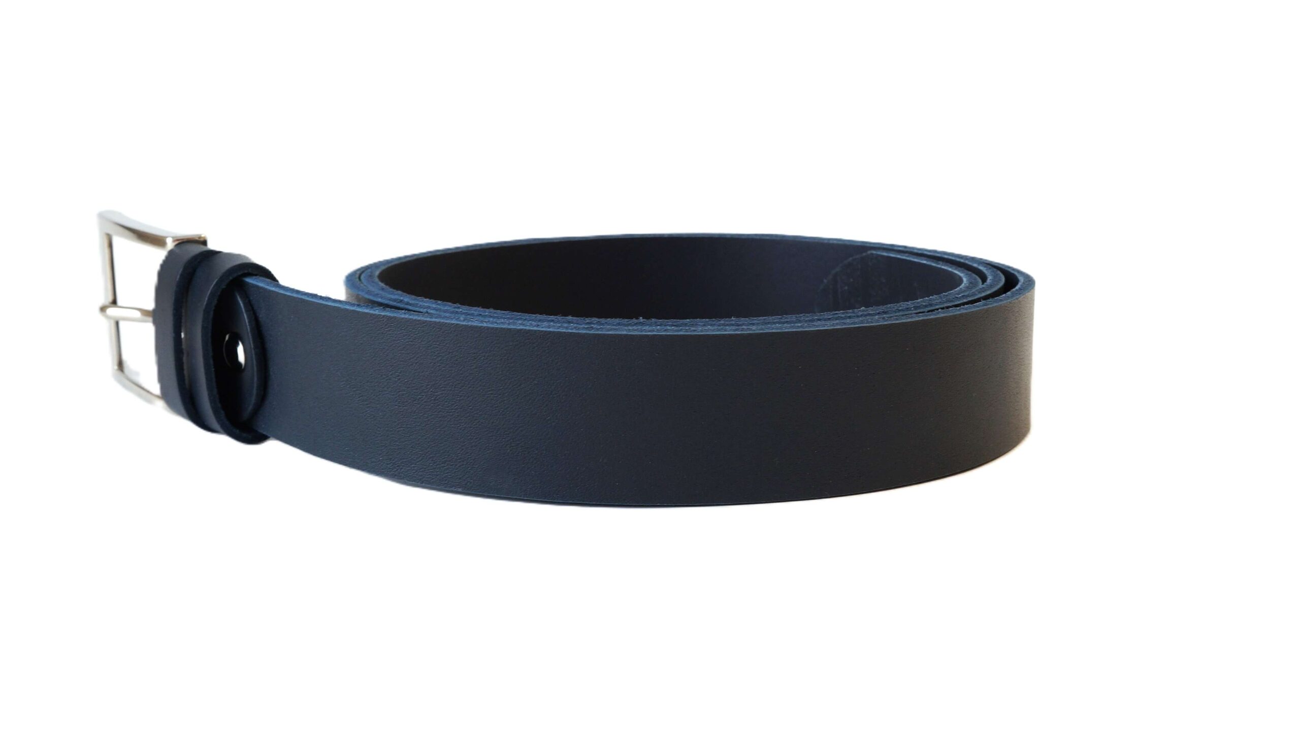 Tamsiai mėlynas odinis diržas 3,5 cm Vilnius Fashion Belts