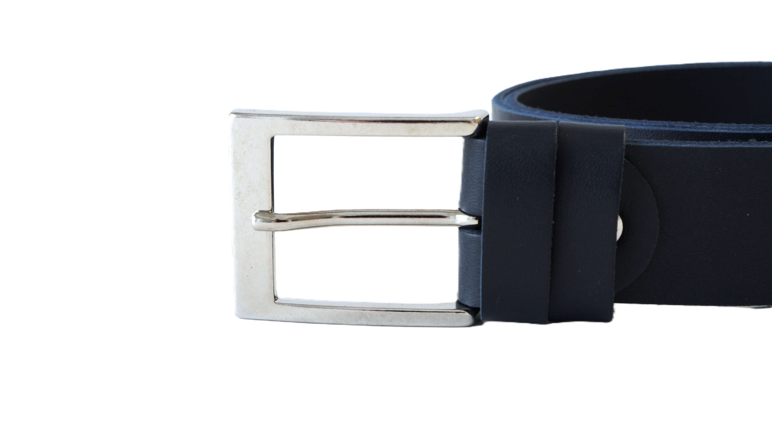 Tamsiai mėlynas odinis diržas 3,5 cm Vilnius Fashion Belts