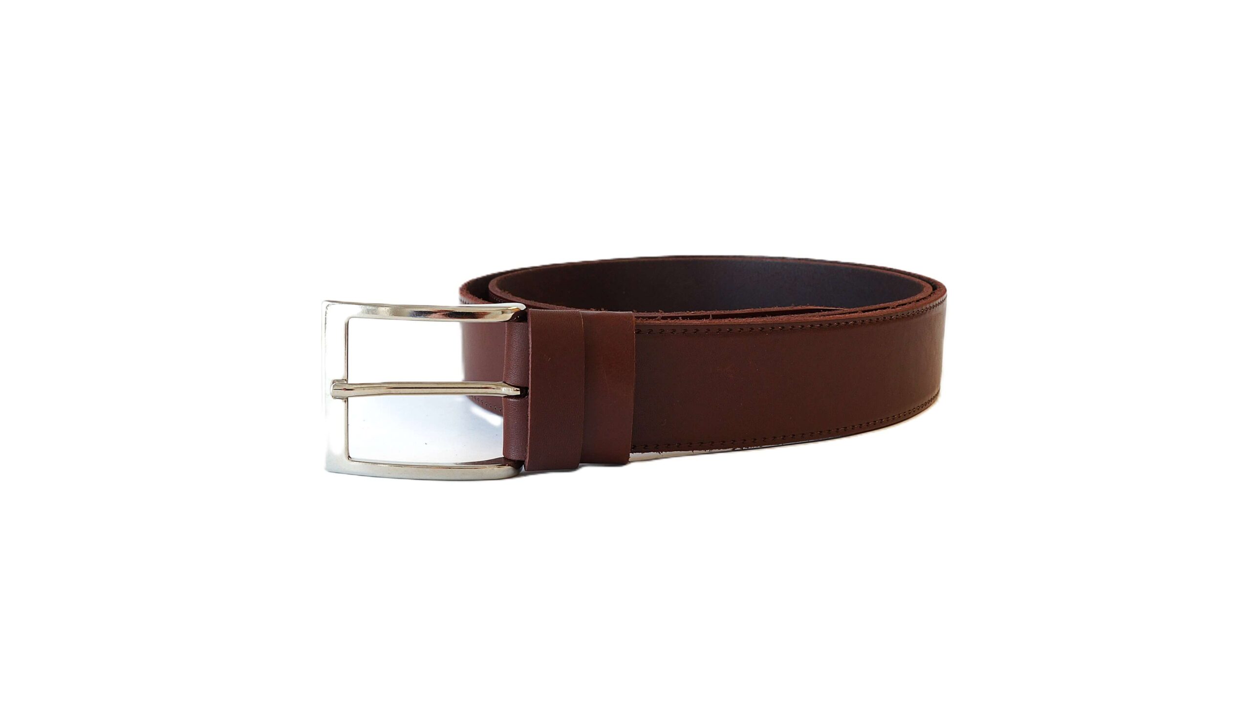 Rudas vyriškas odinis diržas 4 cm Vilnius Fashion Belts