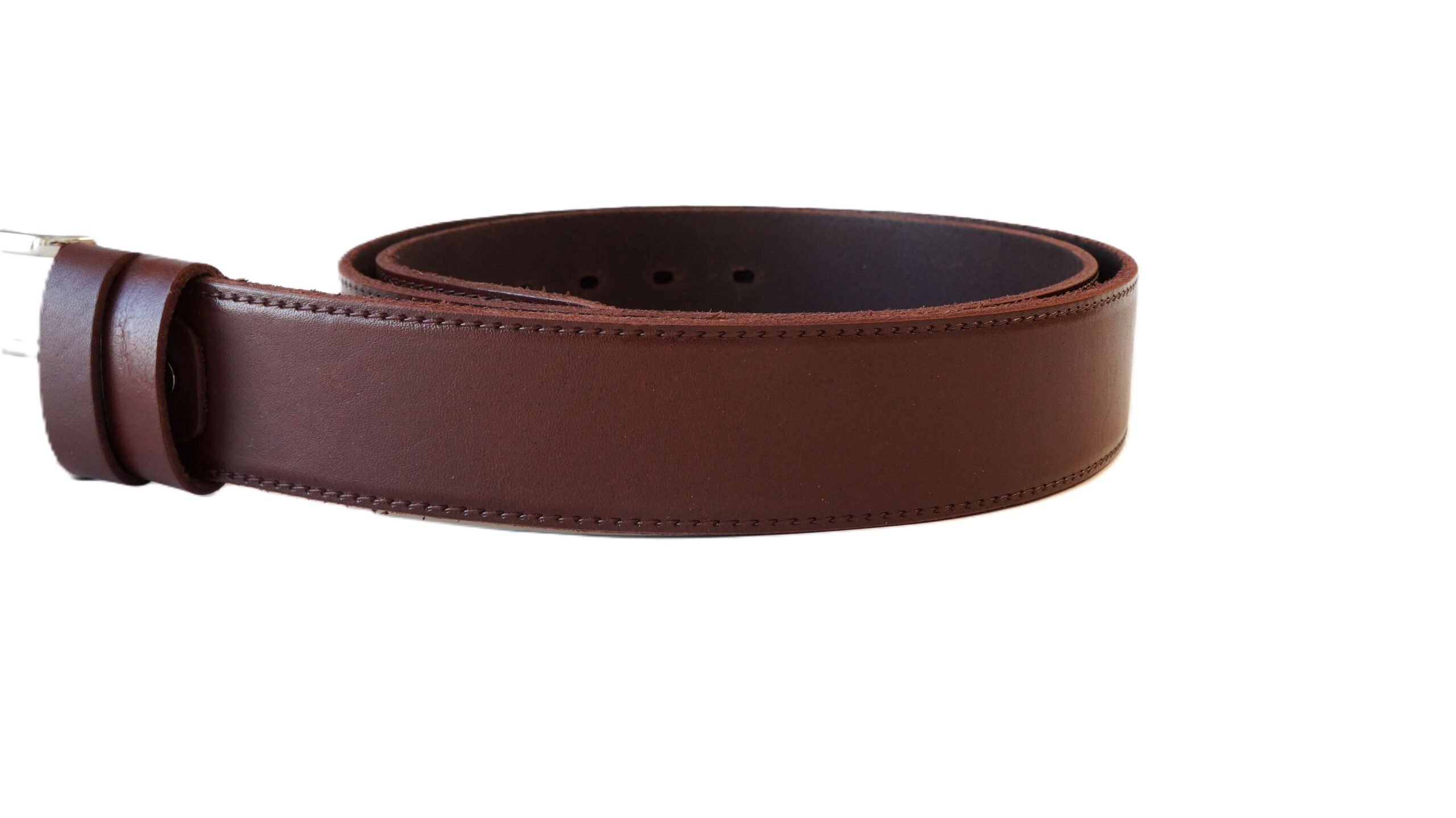 Rudas vyriškas odinis diržas 4 cm Vilnius Fashion Belts